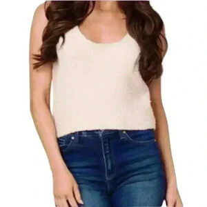 Sleeveless Fuzzy Tank